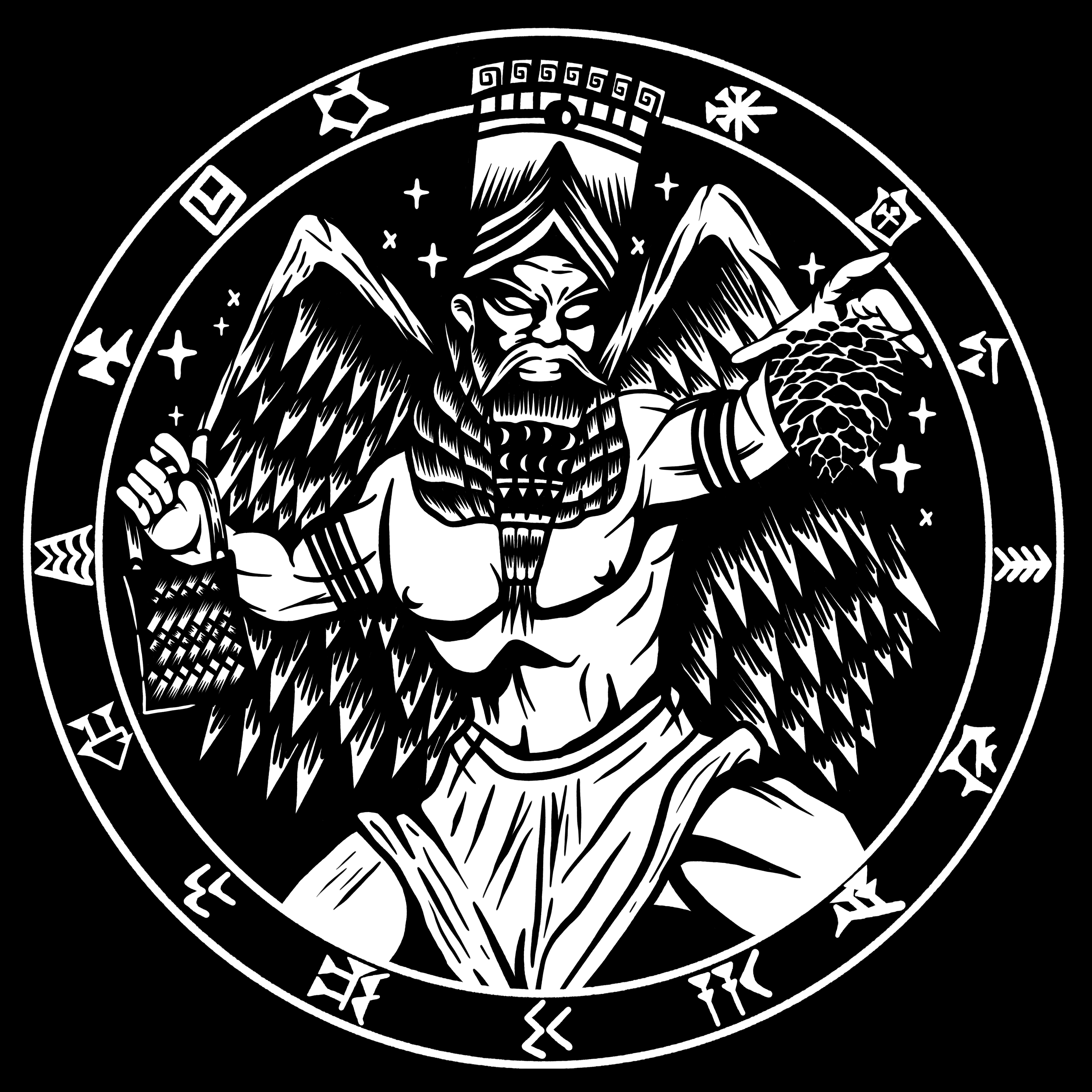 ANUNNAKI T-SHIRT - POCKET PRINT | BACK PRINT