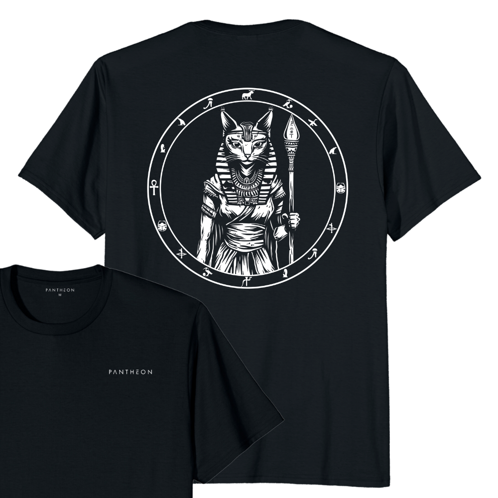 BASTET T-SHIRT - POCKET PRINT | BACK PRINT