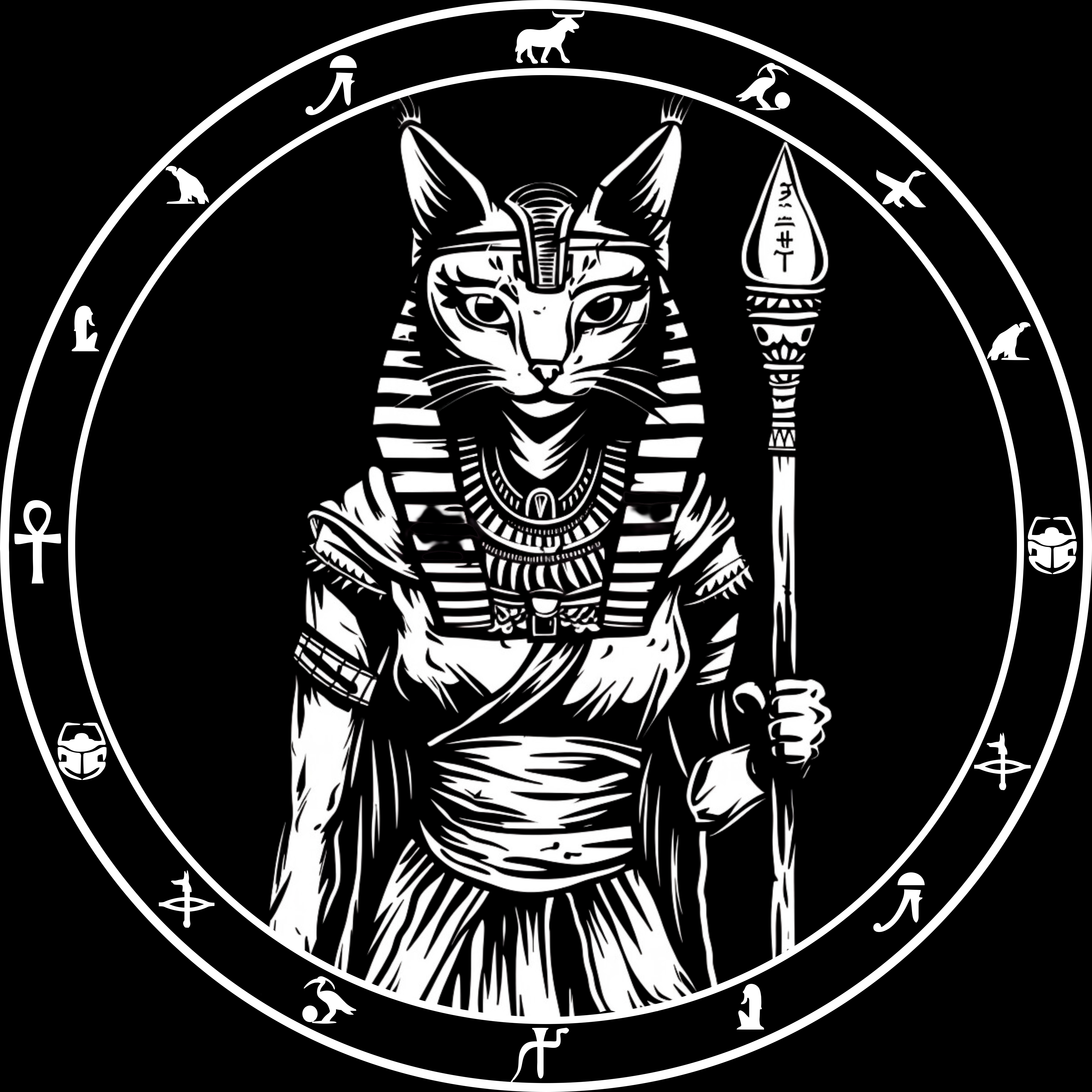 BASTET T-SHIRT - POCKET PRINT | BACK PRINT