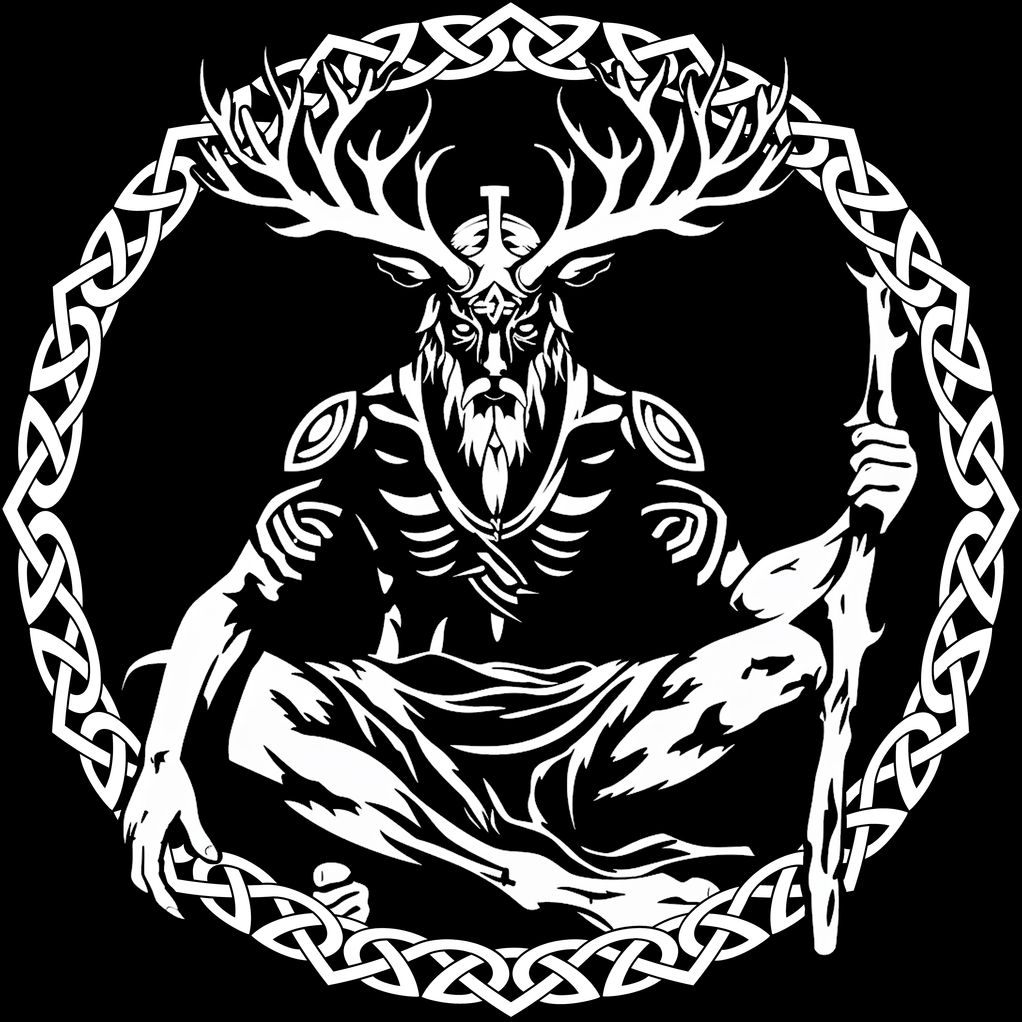 CERNUNNOS T-SHIRT - POCKET PRINT | BACK PRINT