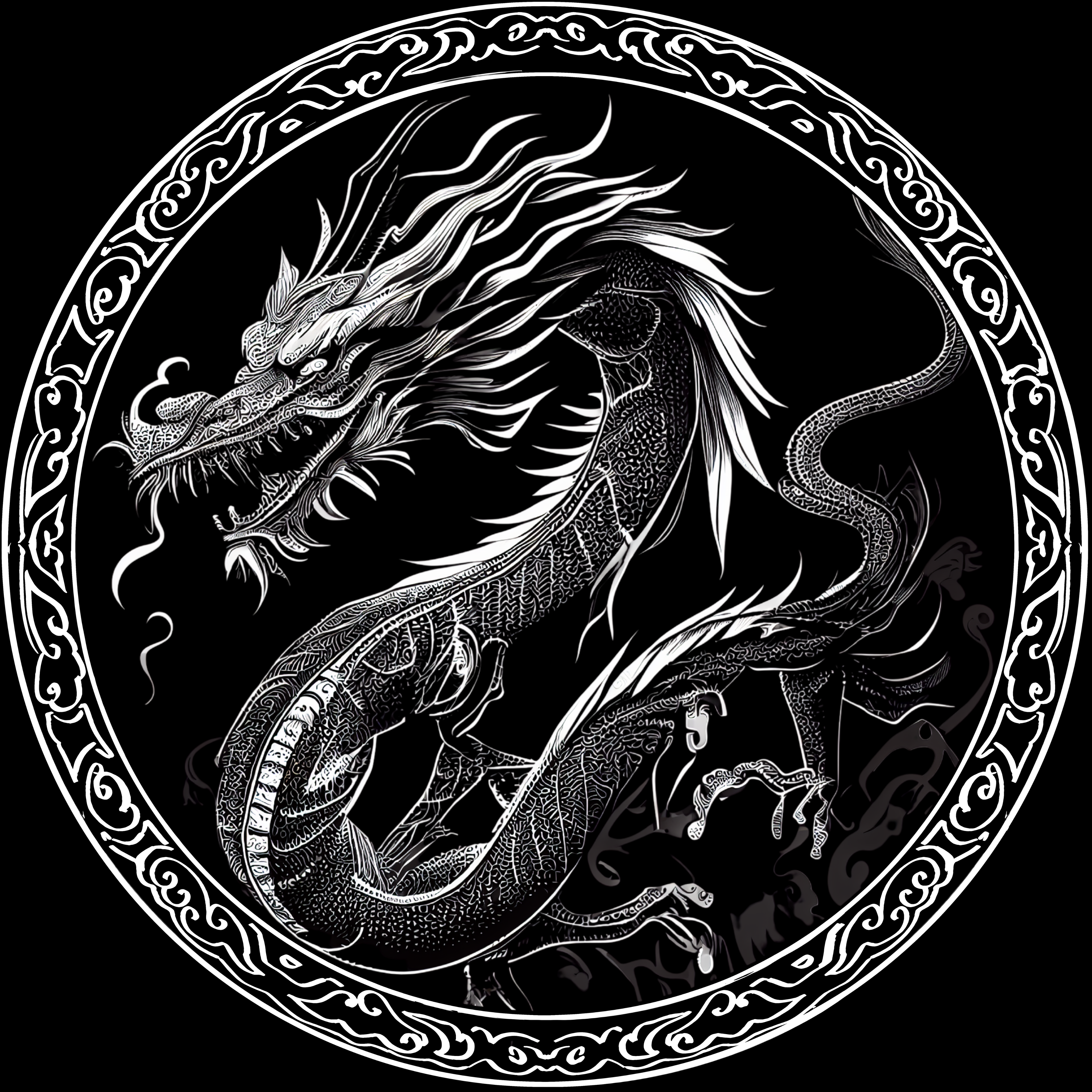 CHINESE DRAGON - POCKET PRINT | BACK PRINT