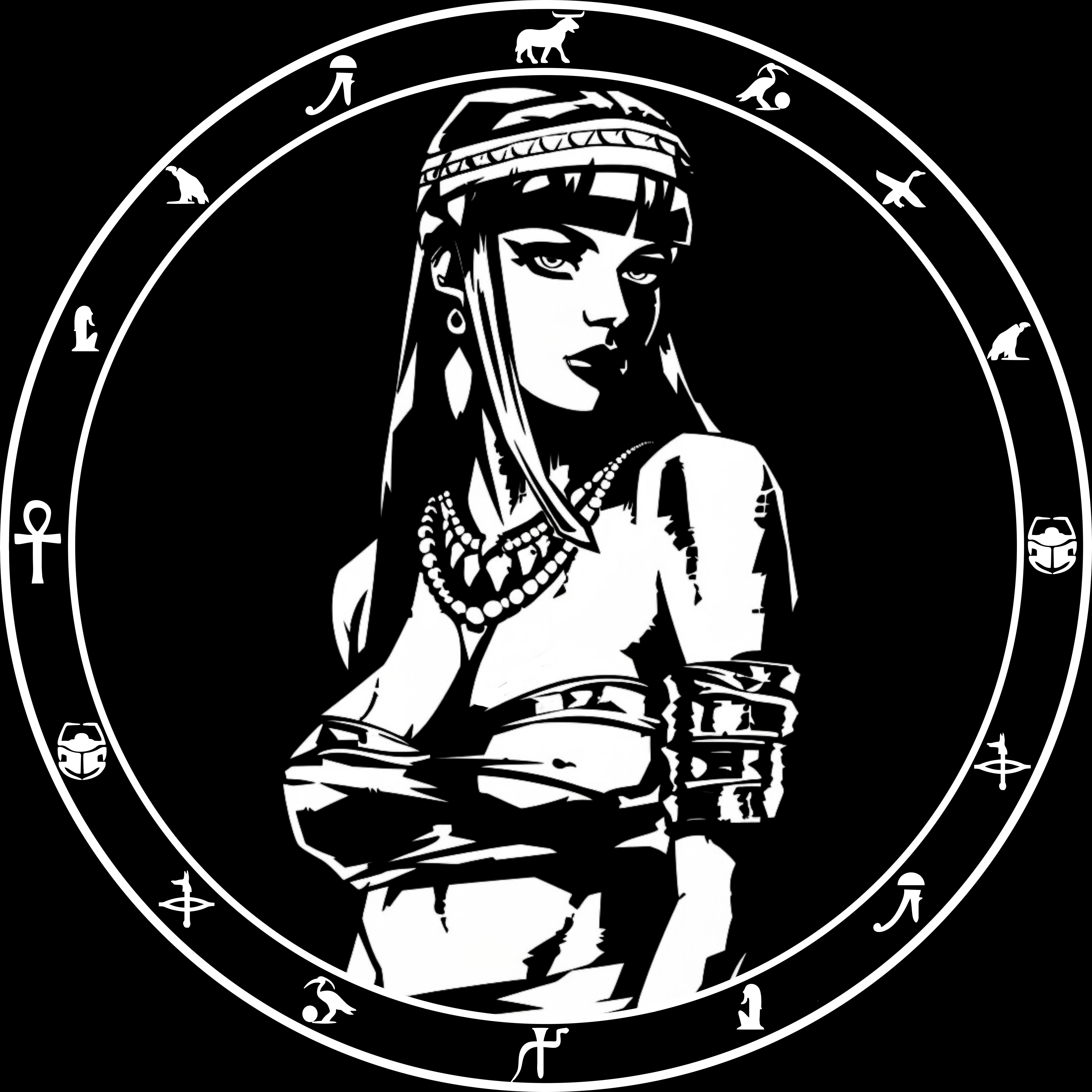 CLEOPATRA T-SHIRT - POCKET PRINT | BACK PRINT