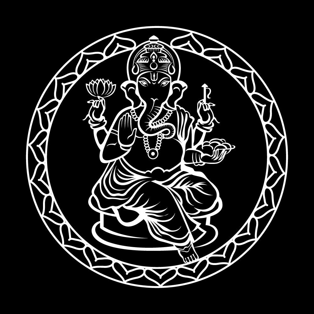 GANESHA T-SHIRT - POCKET PRINT | BACK PRINT