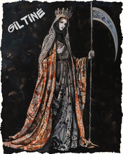 GILTINE OVERSIZED T-SHIRT - GODS OF DEATH