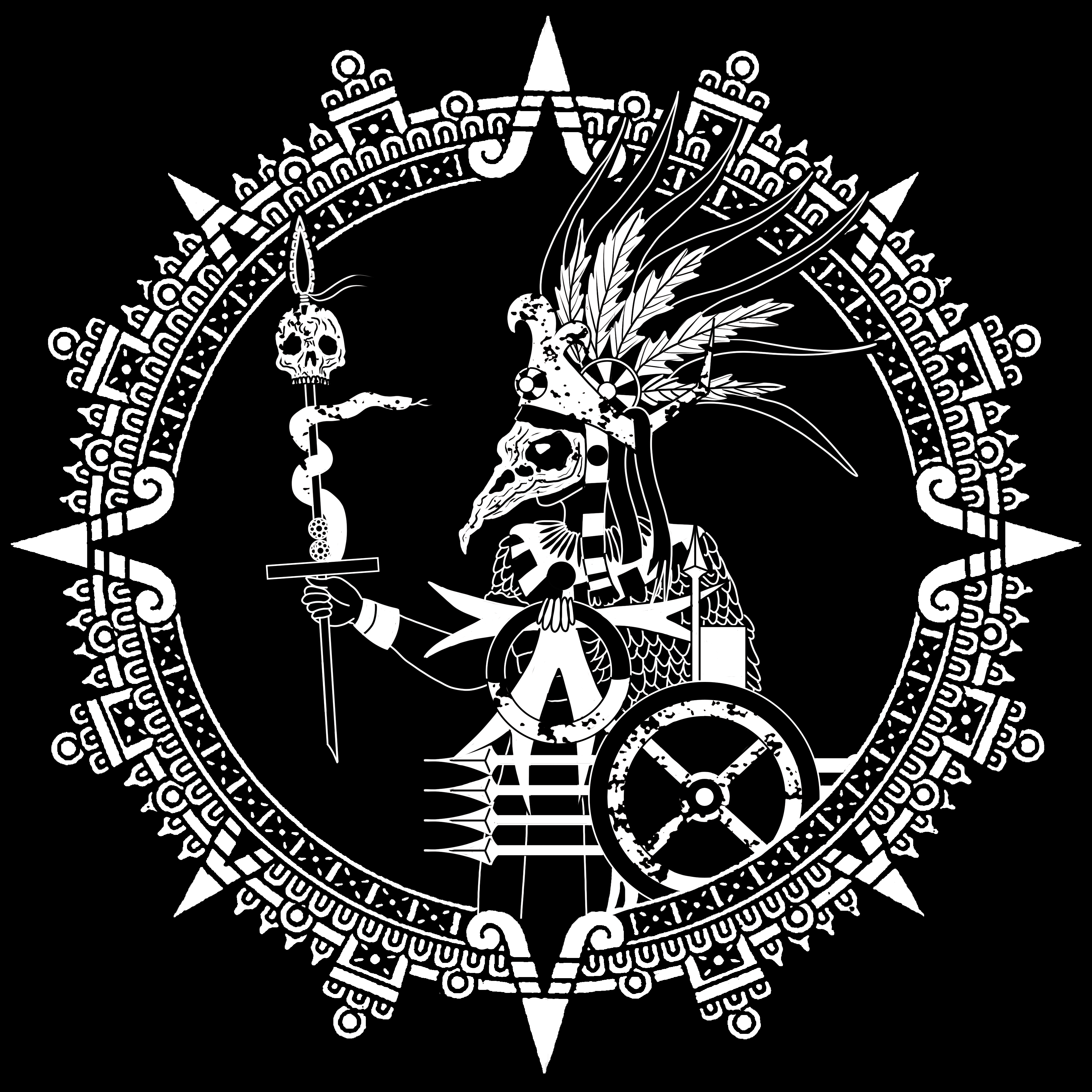 HUITZILOPOCHTLI T-SHIRT - POCKET PRINT | BACK PRINT