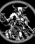 MINOTAUR T-SHIRT - POCKET PRINT | BACK PRINT