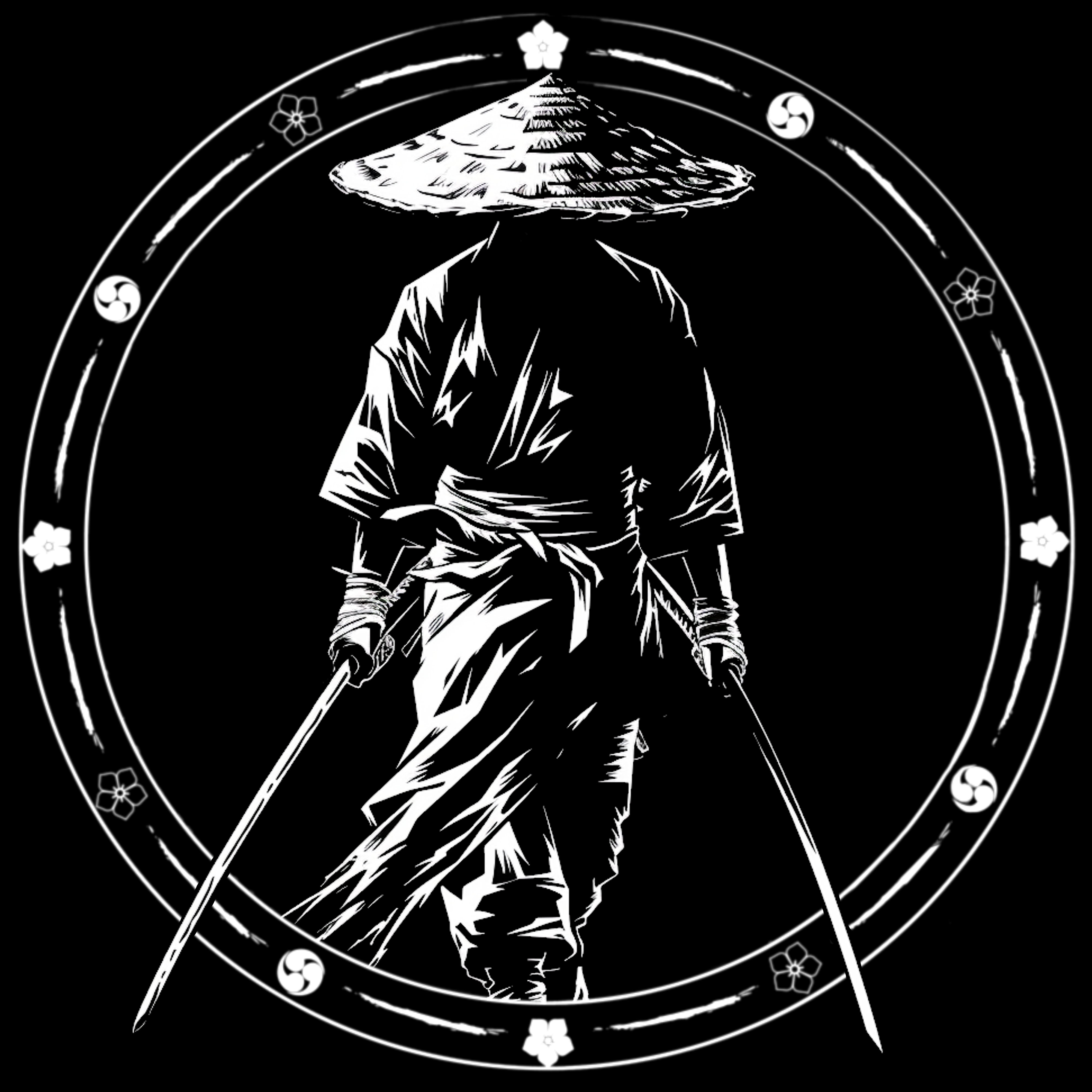 MIYAMOTO MUSASHI T-SHIRT - POCKET PRINT | BACK PRINT