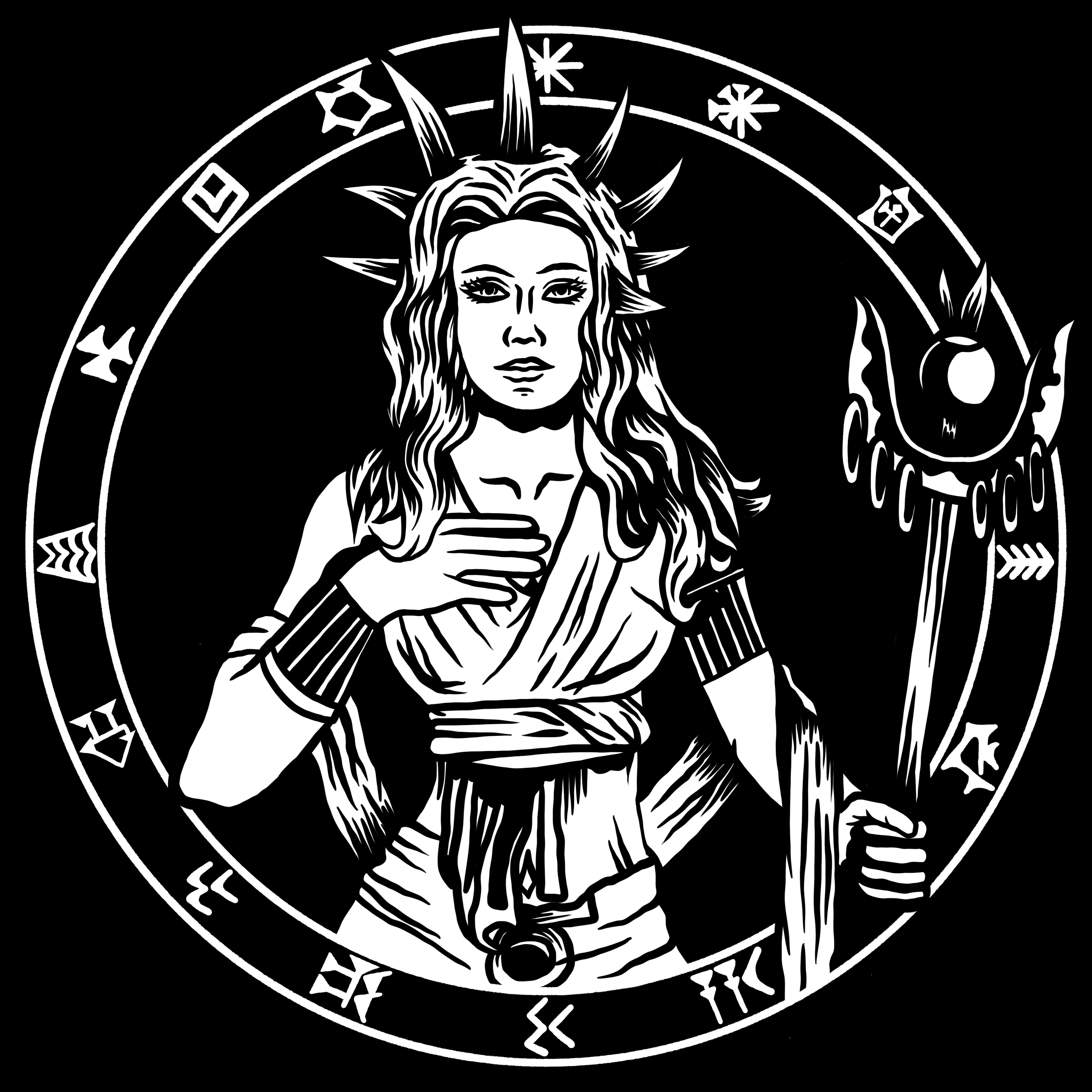 NINHURSAG T-SHIRT - POCKET PRINT | BACK PRINT