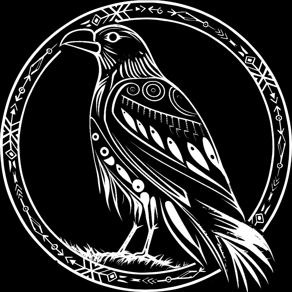 RAVEN T-SHIRT - POCKET PRINT | BACK PRINT