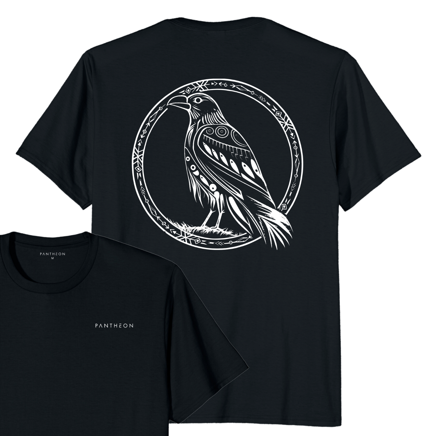 RAVEN T-SHIRT - POCKET PRINT | BACK PRINT