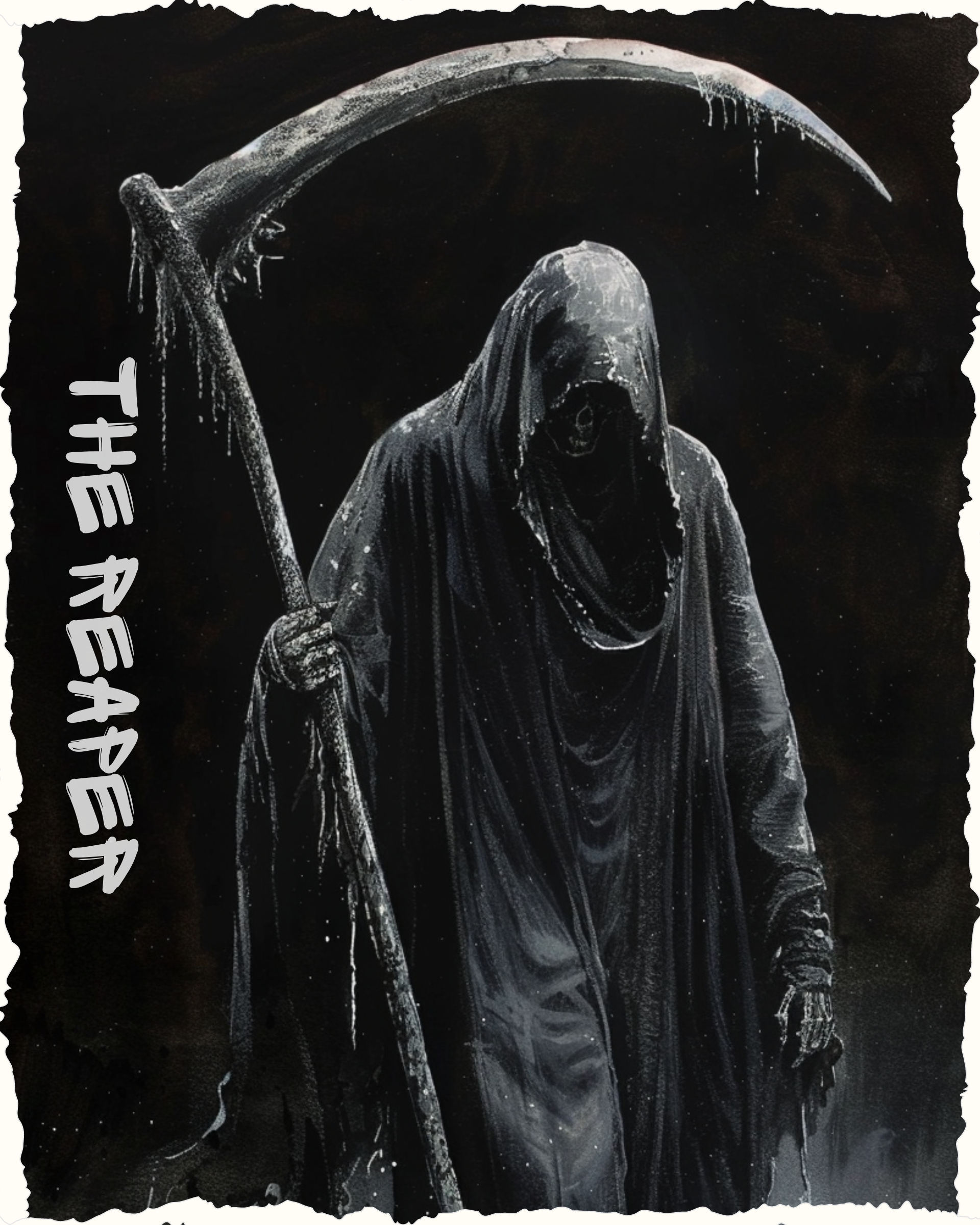 THE GRIM REAPER OVERSIZED T-SHIRT - GODS OF DEATH