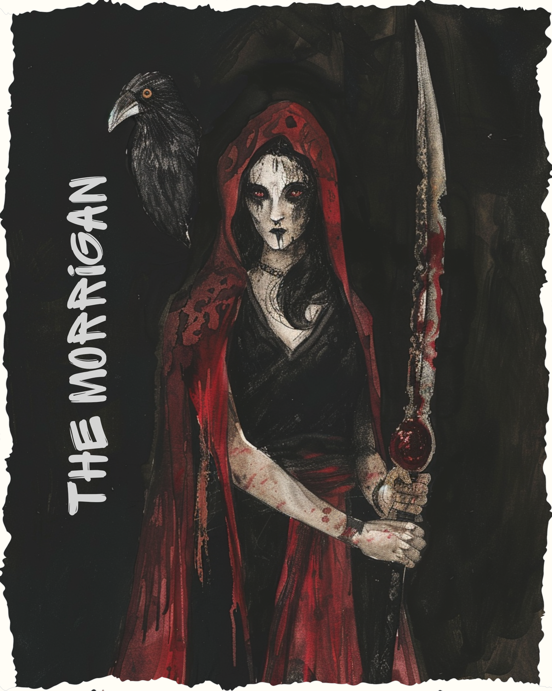 THE MORRIGAN OVERSIZED T-SHIRT - GODS OF DEATH