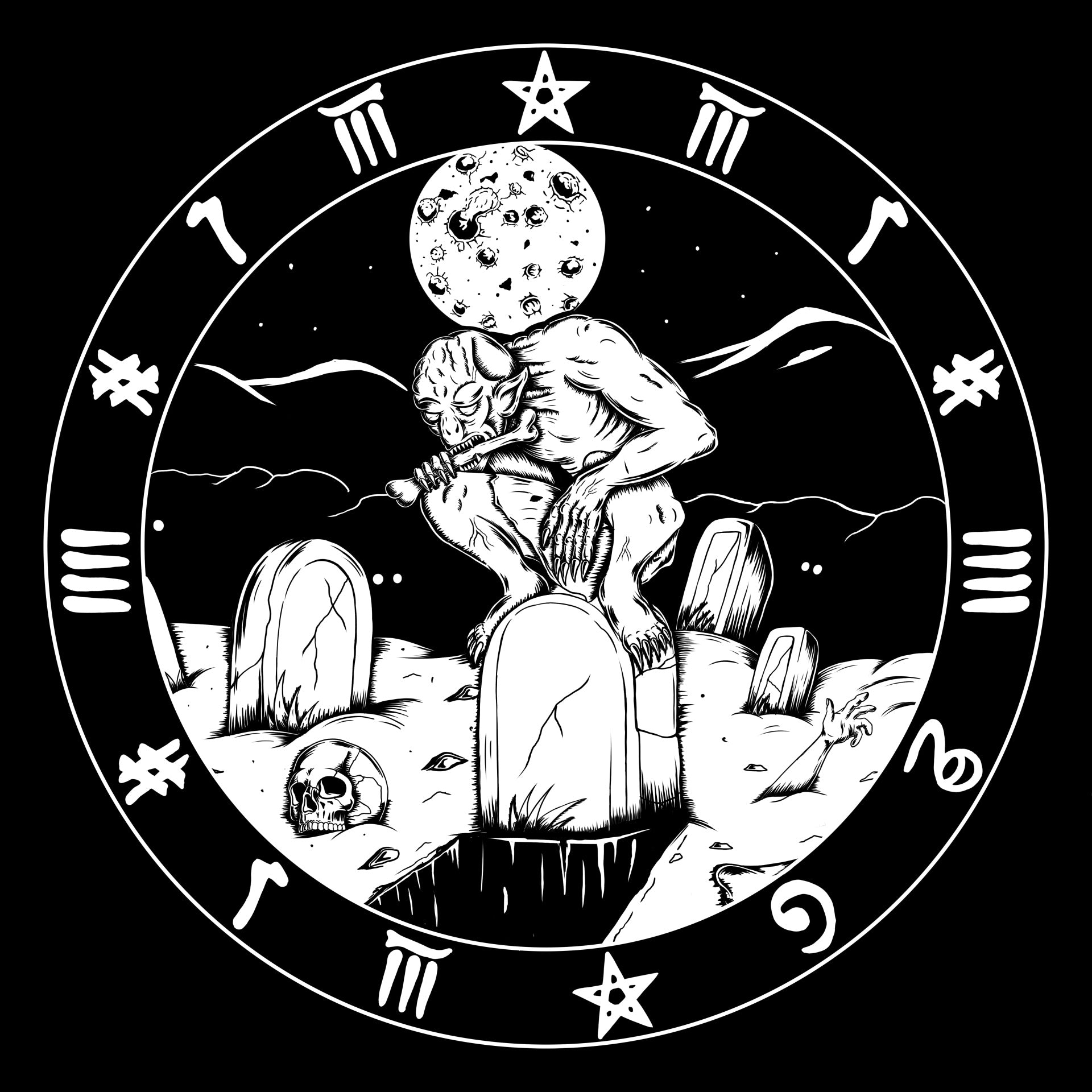 GHOUL T-SHIRT - POCKET PRINT | BACK PRINT