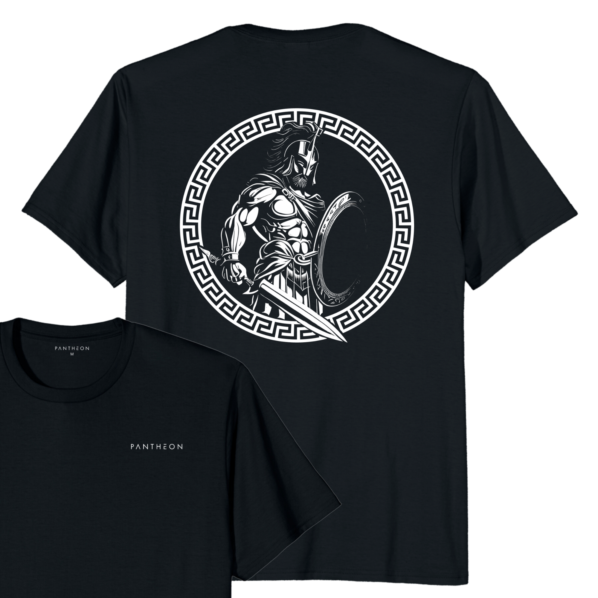KING LEONIDAS T SHIRT POCKET PRINT BACK PRINT