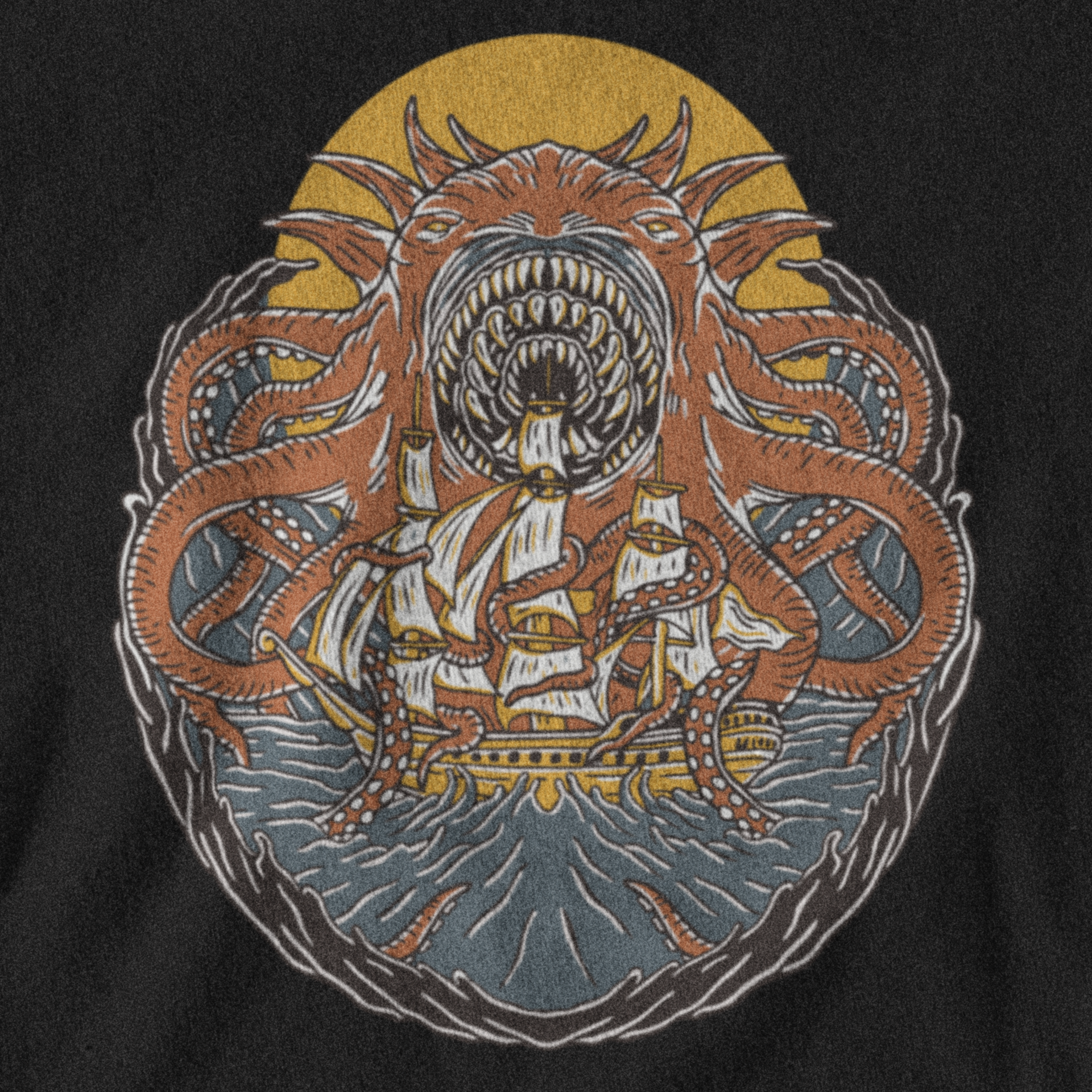 KRAKEN BACK PRINT - PANTHEON καταστροφή