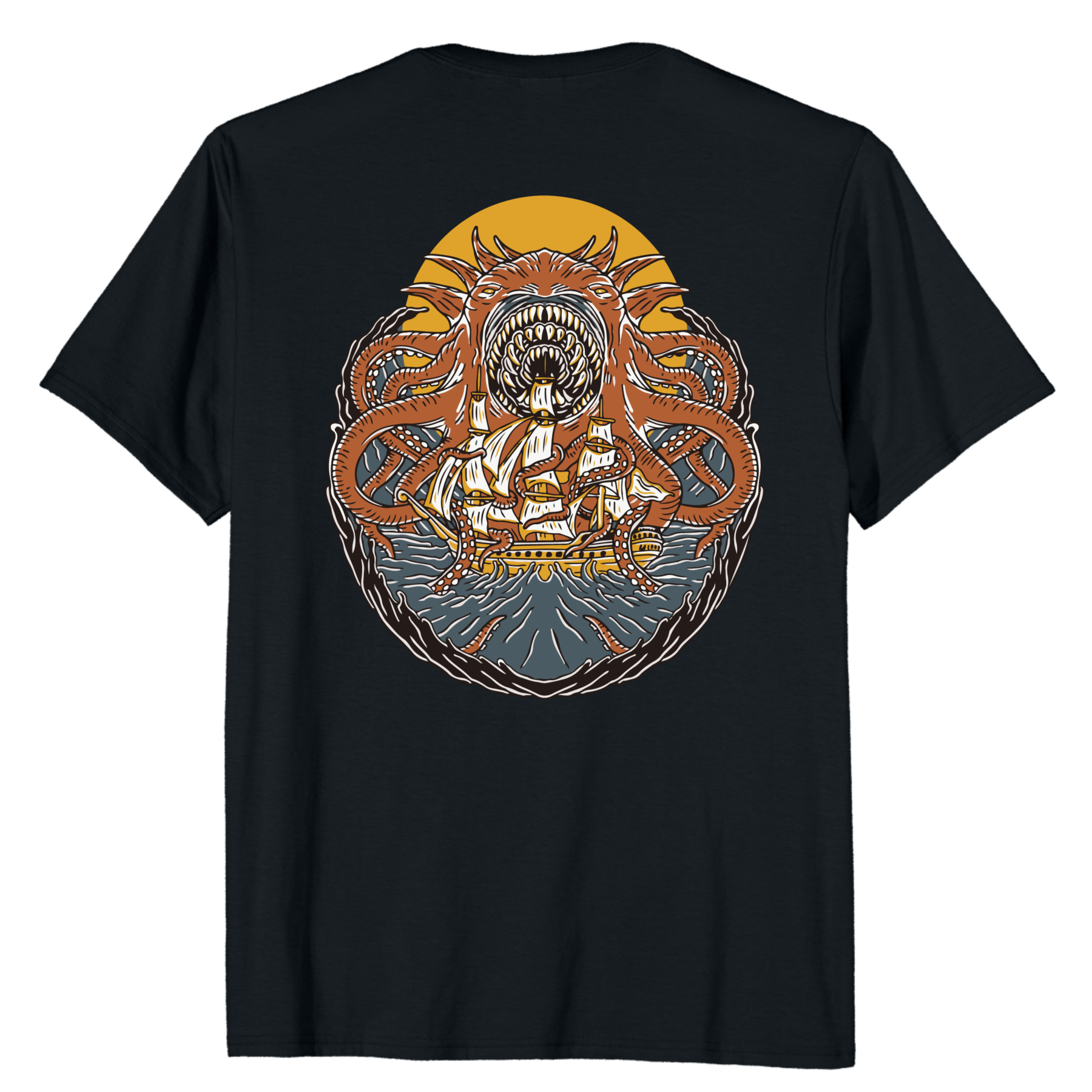 KRAKEN BACK PRINT - PANTHEON καταστροφή