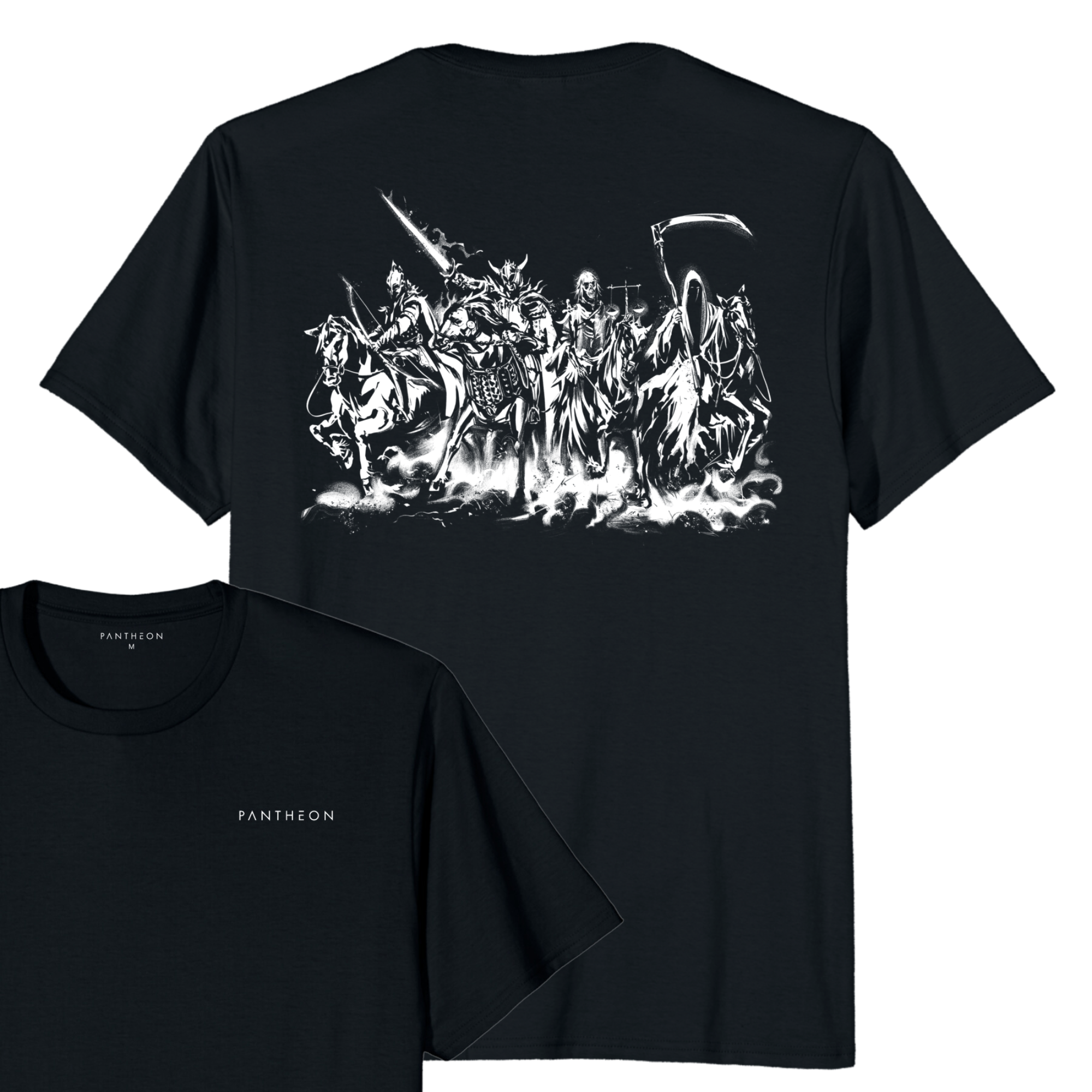 THE FOUR HORSEMEN T-SHIRT - BACK PRINT