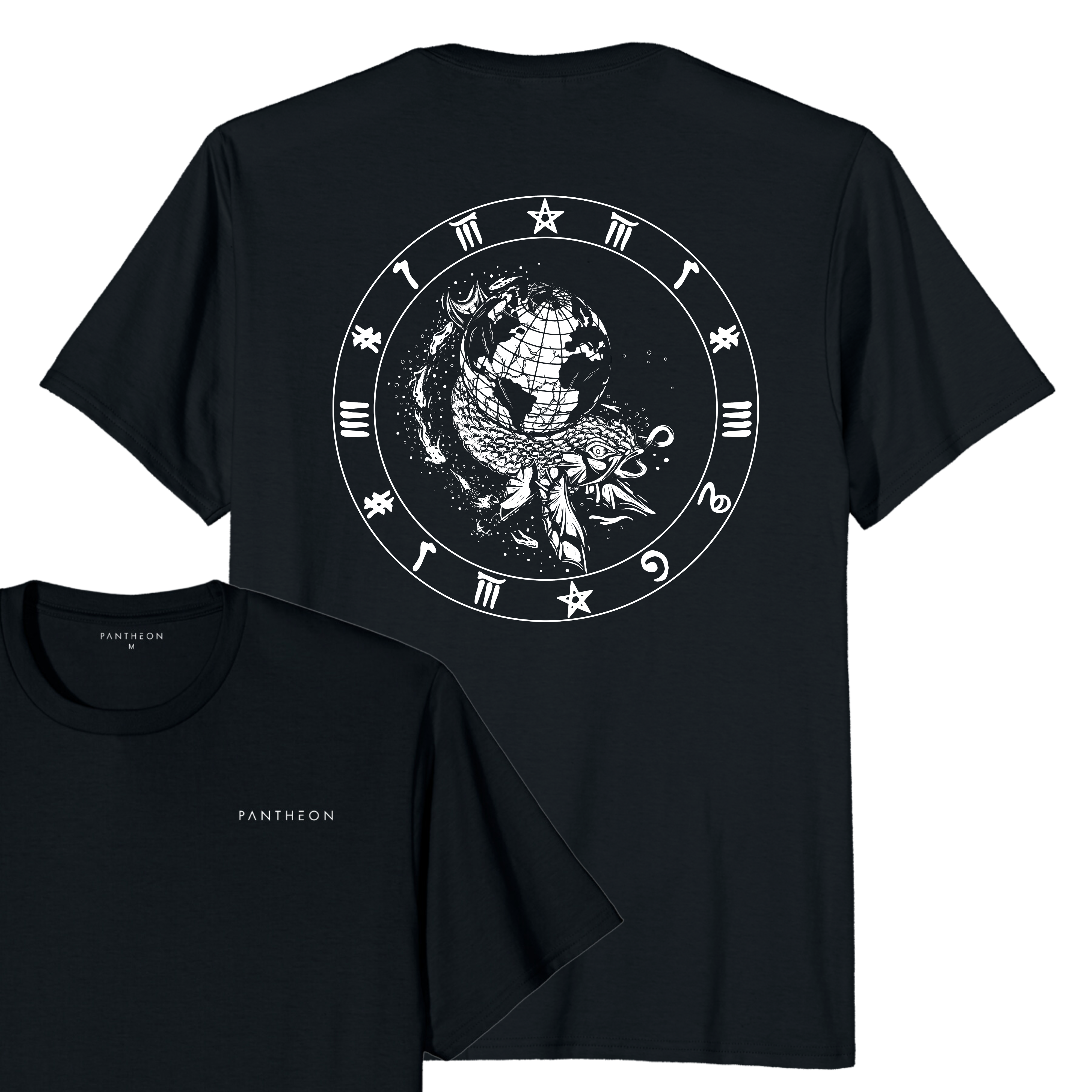 BAHAMUT T-SHIRT - POCKET PRINT | BACK PRINT | INVERTED