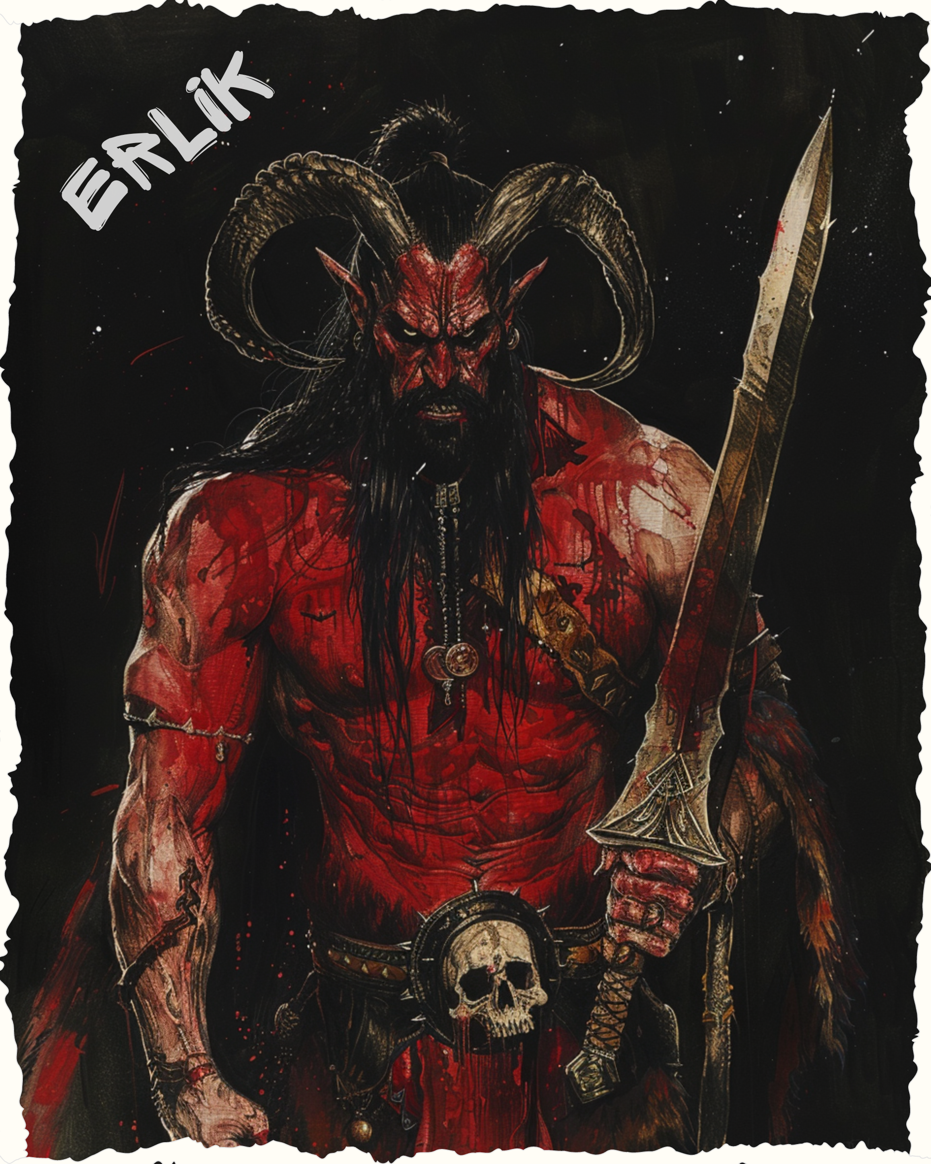ERLIK OVERSIZED T-SHIRT - GODS OF DEATH
