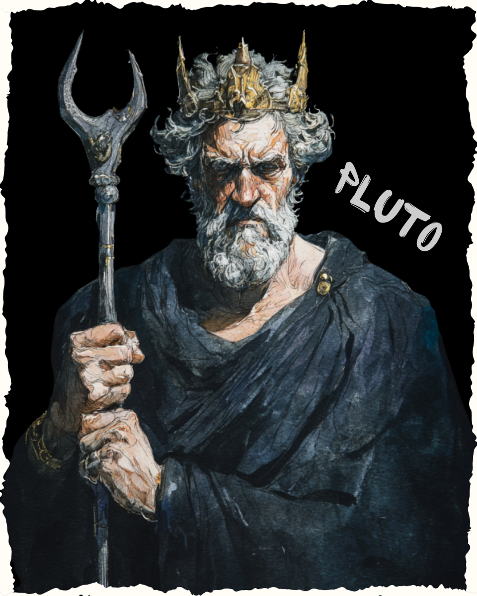 PLUTO OVERSIZED T-SHIRT - GODS OF DEATH