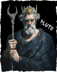 PLUTO OVERSIZED T-SHIRT - GODS OF DEATH