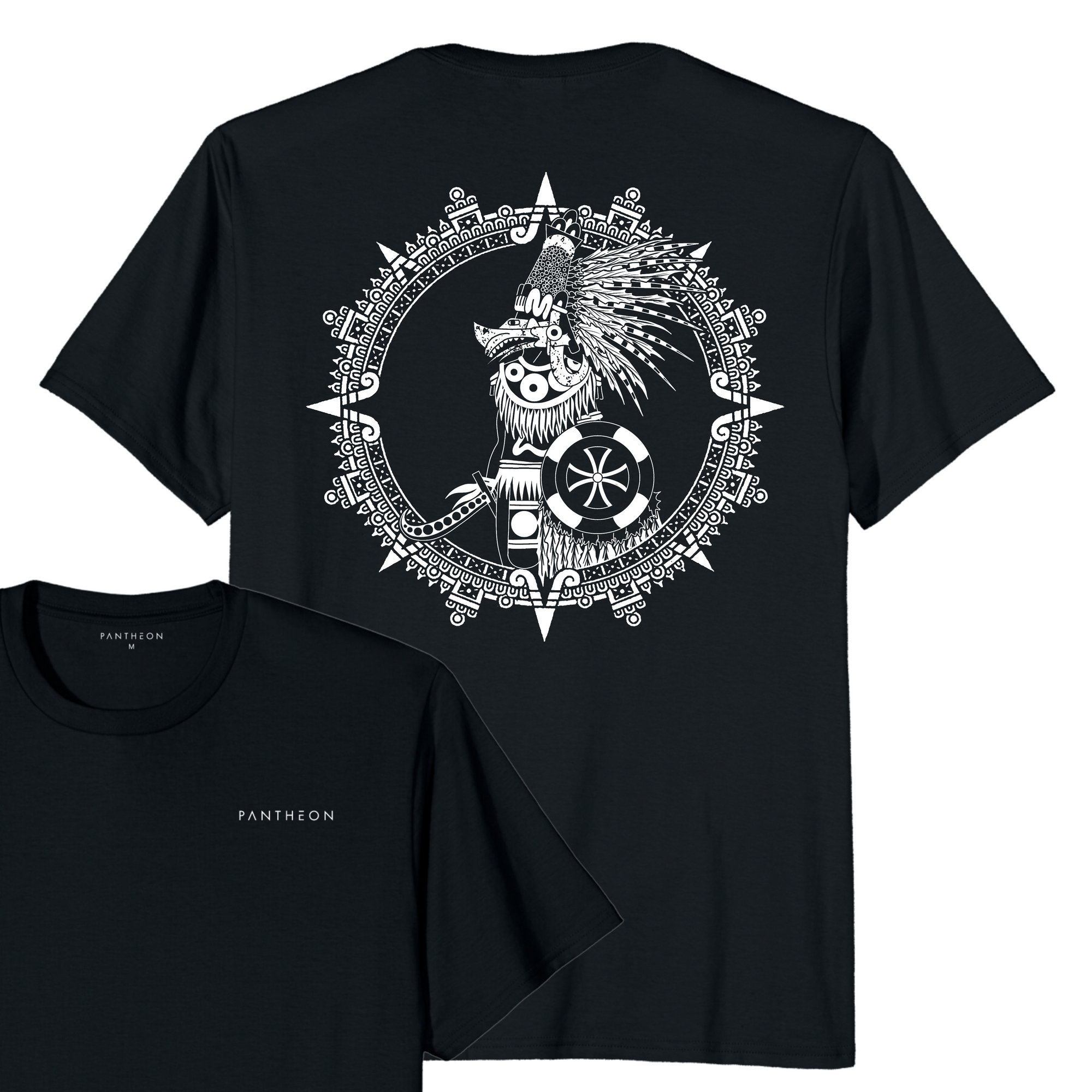 QUETZALCOATL T-SHIRT - POCKET PRINT | BACK PRINT