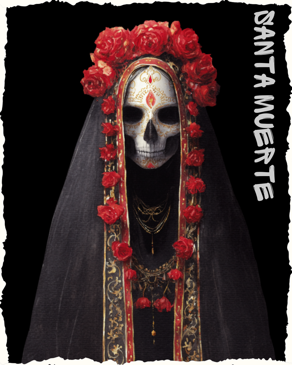 SANTA MUERTE OVERSIZED T-SHIRT - GODS OF DEATH