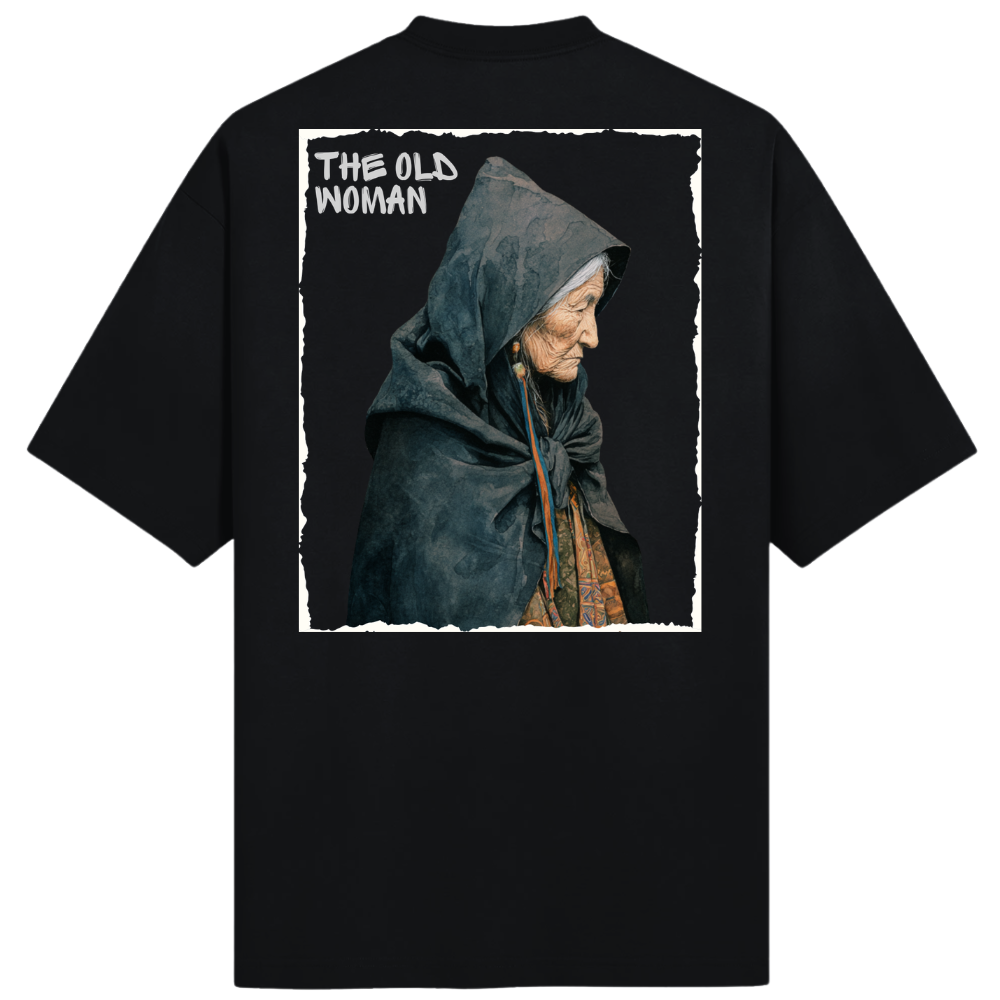 THE OLD WOMAN OVERSIZED T-SHIRT - GODS OF DEATH