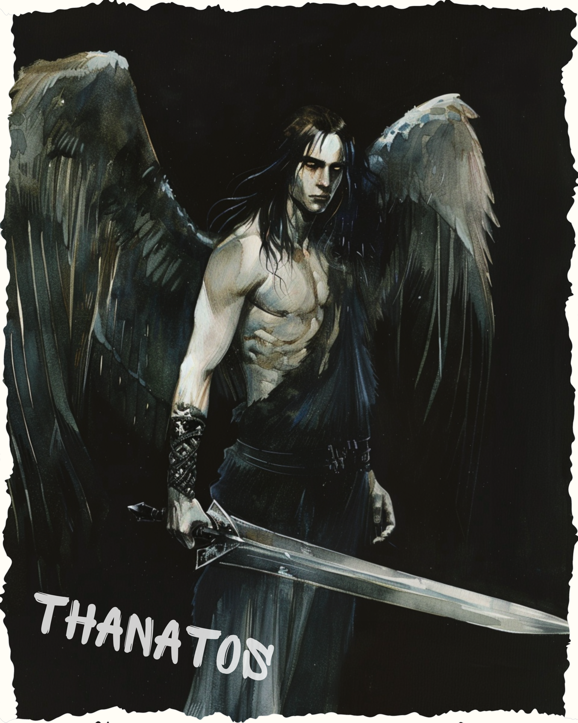 THANATOS OVERSIZED T-SHIRT - GODS OF DEATH