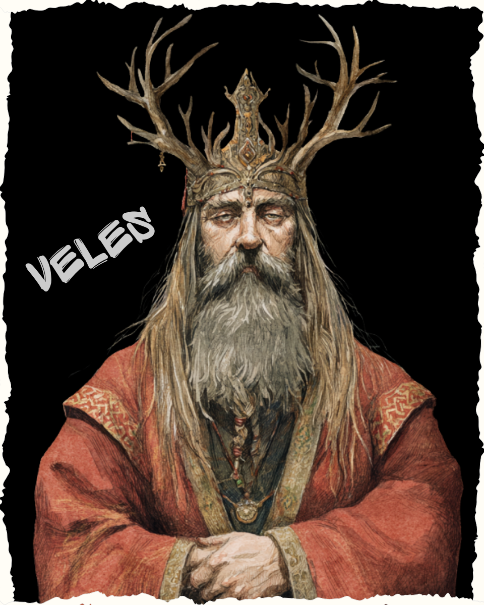 VELES OVERSIZED T-SHIRT - GODS OF DEATH