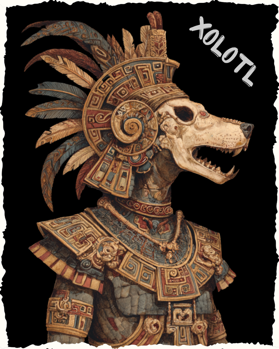 MICTLANTECUHTLI OVERSIZED T-SHIRT - GODS OF DEATH