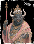 YAMA (BUDDHIST) OVERSIZED T-SHIRT - GODS OF DEATH