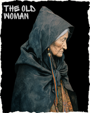 THE OLD WOMAN OVERSIZED T-SHIRT - GODS OF DEATH